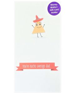 Father's Day Card - MONEY WALLET/GIFT CARD HOLDER (Corn Chip)