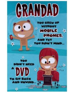 Grandad Father's Day - Without mobile phones...