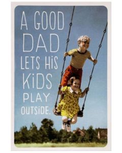 Father's Day Card - Kids on Swing