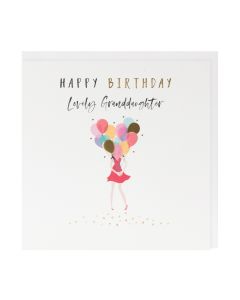 GRANDDAUGHTER Card - Lovely Balloons