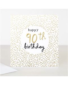 AGE 90 Card - Gold Spots