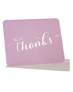 Thank You Cards - Lilac/Gold (10 cards)