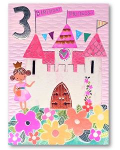 AGE 3 Card - Birthday Princess