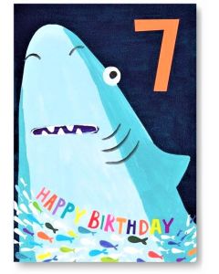AGE 7 Card - Shark