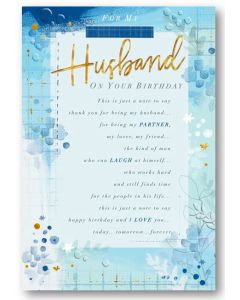 HUSBAND Card - Partner, Lover, Friend