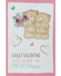 VALENTINE'S DAY card - 'Sweet Valentine' two bears