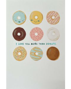 Valentine Day card - 'More than donuts'