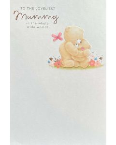 Mother's Day Card - Mummy, cuddling bears