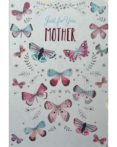 Mother's Day Card - Mother, butterflies 