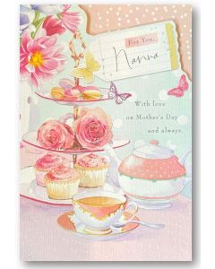 Mother's Day Card - Tea & Cupcakes for NANNA