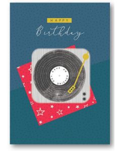 Birthday Card - Vinyl Record