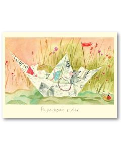 Greeting Card - Paperboat Rider