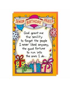 Birthday card - Senior Birthday Prayer