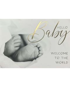 New BABY card - Baby feet photo 