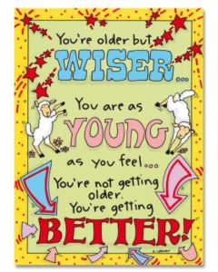 Birthday - 'You're older but wiser...'