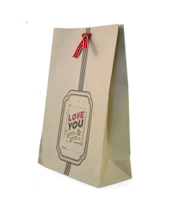 'Love You Lots' Kraft Gift Bag