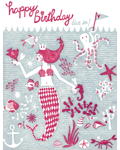 'Happy Birthday Dive in!' Card