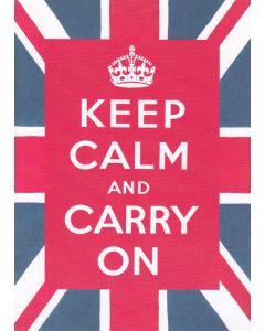 "Keep calm and carry on" Greeting Card