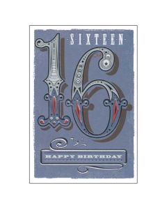 'Sixteen' Card