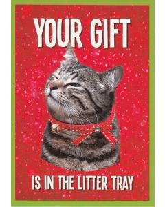 Christmas Card - Litter Tray