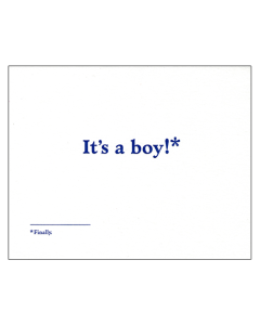 'It's a Boy!*' Card