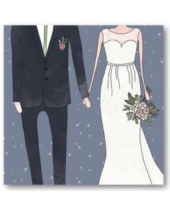 WEDDING Card - Suit & Gown 