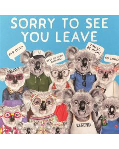 You're Leaving card - Sorry to see you leave, koalas