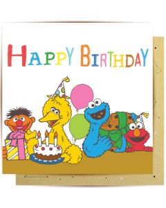 BIRTHDAY card - Sesame Street friends