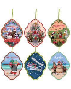 Christmas Gift Tags (Pack of 6) - Festive Critters
