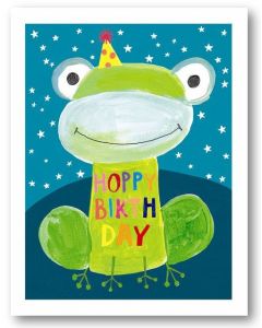 Birthday Card - Hoppy Frog