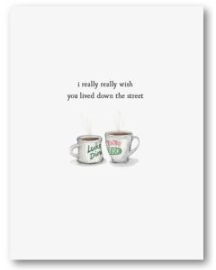 Greeting Card - Down the Street