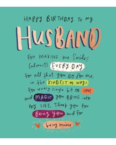 HUSBAND Card - Love and Magic