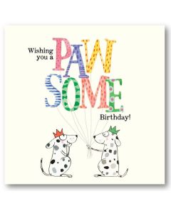 Birthday Card - Pawsome