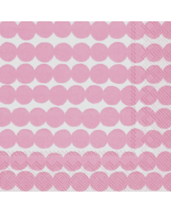 Paper Cocktail Napkins - Rasymatto Pink by Marimekko 