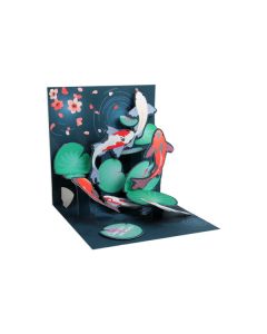 3D Pop-Up Card - Koi goldfish