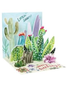 3D Pop-Up Card - Cacti Birthday