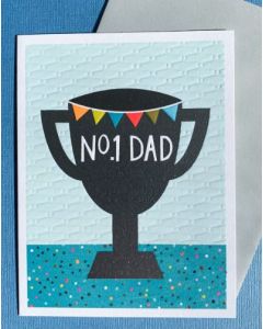 Father's Day Card - No.1 DAD Trophy