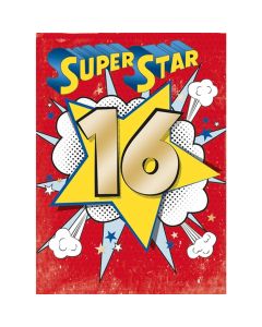 Age 16 card - Super Star 16 