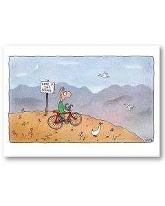 Greeting Card - Here is the News by Michael Leunig