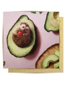 Greeting Card - Hedgehog Avocado