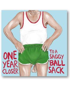 Birthday Card - Saggy Ball Sack