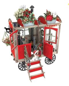 3D Christmas Card - Santa's Wagon