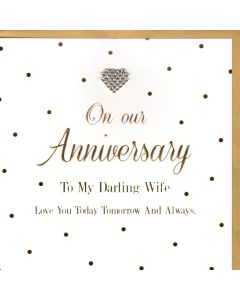 Anniversary (To WIFE) Card - Love You Today, Tomorrow and Always