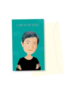 Greeting card - Penny Wong - A penny for your thoughts