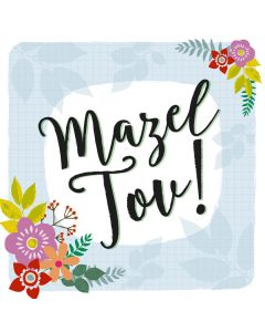 MAZEL TOV Card - Floral