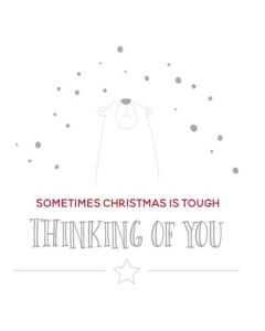 Christmas Card - THINKING OF YOU