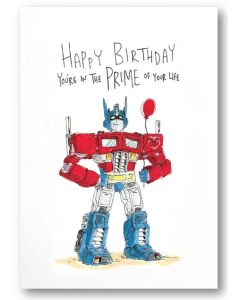 Birthday Card - Optimus Prime