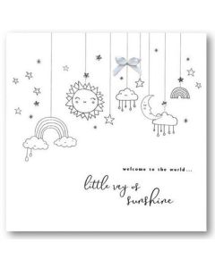 NEW BABY Card - Little Ray of Sunshine