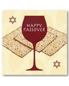 PASSOVER Card - Red Wine & Matzah