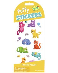 Puffy Stickers - Playful Kitties